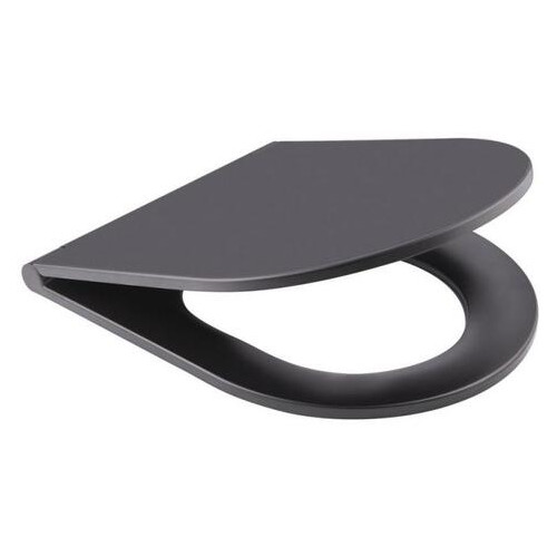 Унітаз підвісний Qtap Robin безободковий з сидінням Slim Soft-close QT1333046ENRMB фото №5