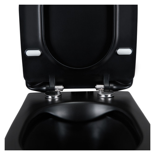 Унітаз підвісний Qtap Scorpio безободковий з сидінням Slim Soft-close QT1433053ERMB фото №5
