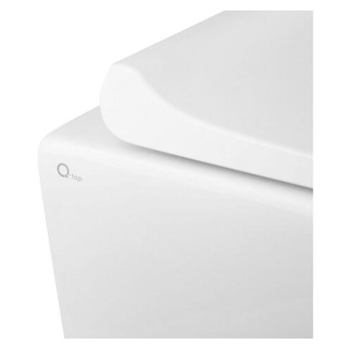 Унітаз підвісний Qtap Tern безободковий з сидінням Slim Soft-close QT1733052ERW фото №11