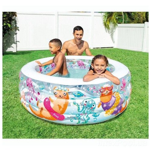 Дитячий надувний басейн Intex 58480-1Акваріум, 152 х 56 см, з кульками 10 шт фото №7