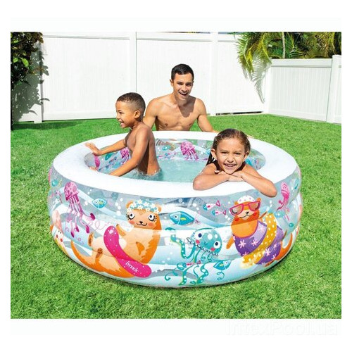 Дитячий надувний басейн Intex 58480-1Акваріум, 152 х 56 см, з кульками 10 шт фото №8