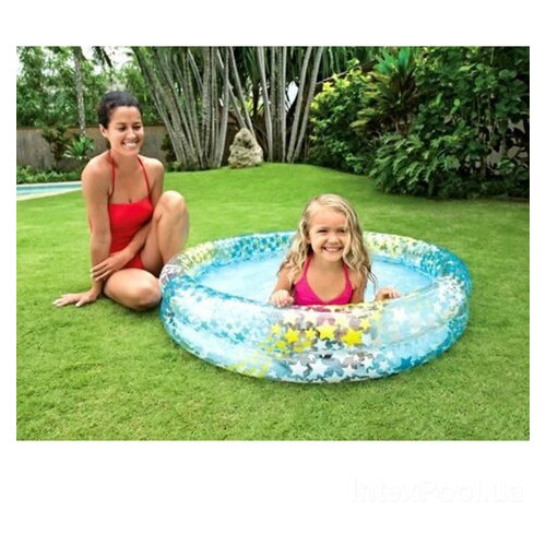 Дитячий надувний басейн Intex 59421 Зірочки, блакитний, 122 х 25 см фото №4