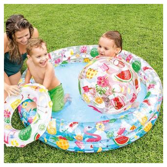 Дитячий надувний басейн Intex 59421 Фрукти, 122 х 25 см (hub_1dkbro) фото №3