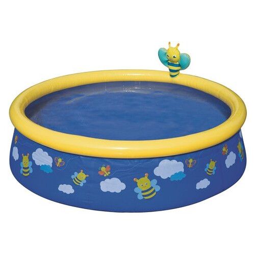 Дитячий надувний басейн Bestway 57326 Бджілки, 152 х 38 см, синій фото №1