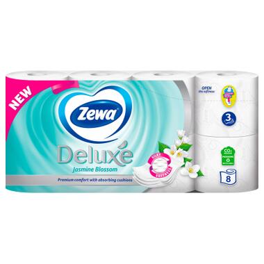 Туалетний папір Zewa Deluxe Жасмин 3 шари 8 рулонів (7322541171753) фото №2