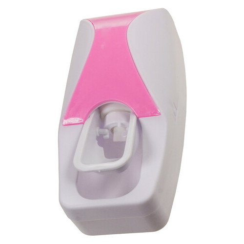 Дозатор для зубної пасти Supretto із тримачем для щіток рожевий фото №3