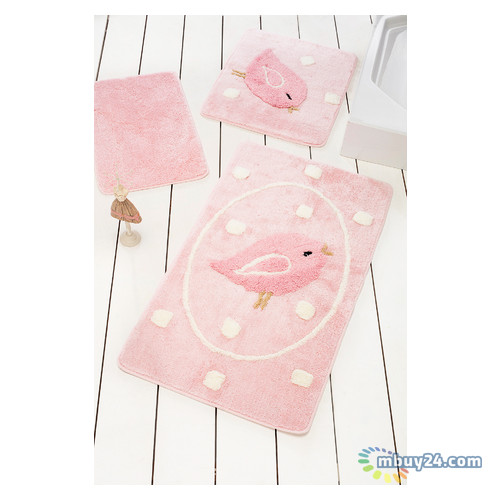 Килимок для ванної Chilai Home Birdie Pink 60*100 Рожевий (11006959) фото №1