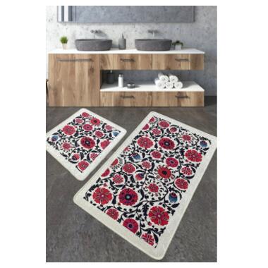 Набір килимків для ванної кімнати Chilai Home SHEFFIELD BANYO HALISI DJT 2L  60x100, 50x60 (110024202) фото №1