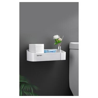 Пряма полиця для ванної MENON XS-266 White фото №6