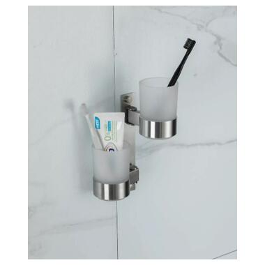 Подвійна склянка для щіток Frap F30408 фото №4