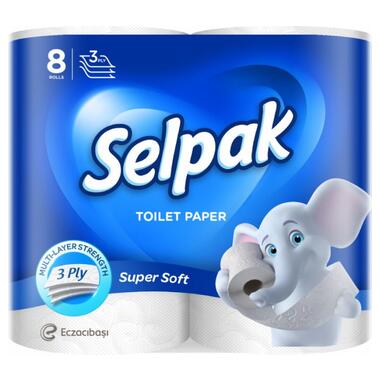 Туалетний папір Selpak 3 шари 8 рулонів (8690530204515) фото №1