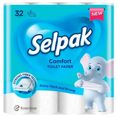Туалетний папір Selpak Comfort 2 шари 32 рулони (8690530274471) фото №1