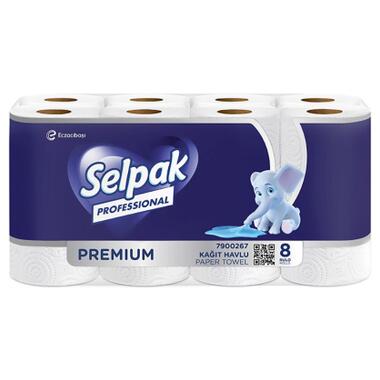 Паперові рушники Selpak Professional Premium 3 шари 11.25 м 8 рулонів (8690530118218) фото №1