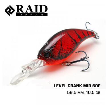 Воблер Raid Level Crank Mid (59.5mm, 10.5g) (018. Smoke Gill) фото №1