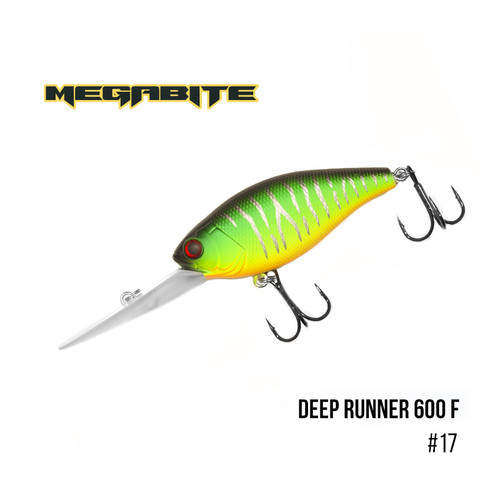 Воблер Megabite Deep Runner 600 F (80 мм, 26.7 гр, 6 м) (17) фото №1