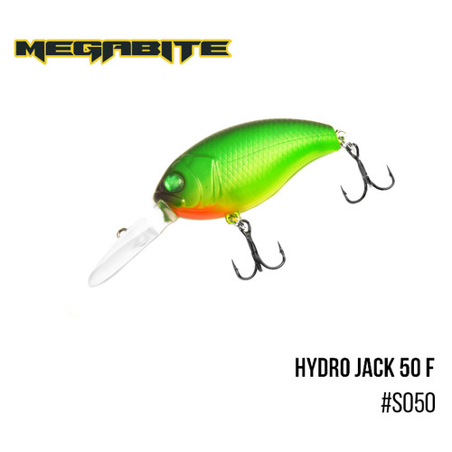 Воблер Megabite Hydro Jack 50 F (50 мм, 9,01 гр, 3m) (S050) фото №1