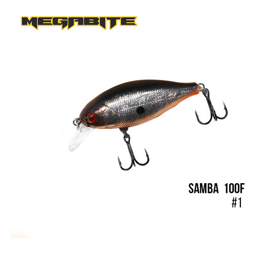Воблер Megabite Samba 100 F (60 мм, 12,5 г, 1 м) (1) фото №1