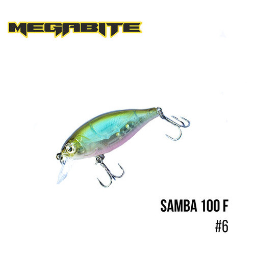 Воблер Megabite Samba 100 F (60 мм, 12,5 г, 1 м) (6) фото №1