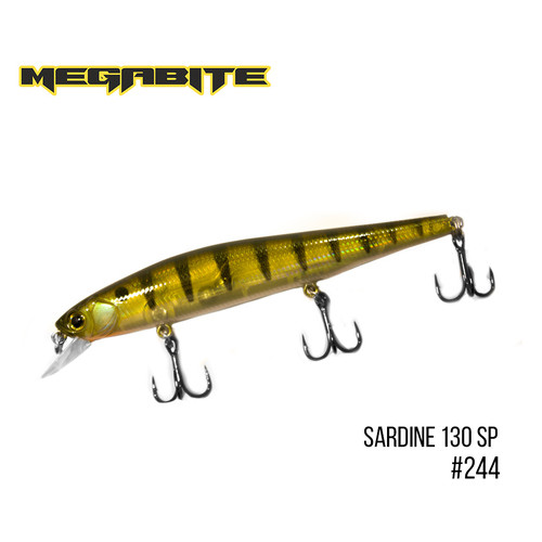 Воблер Megabite Sardine 130SP (130 mm, 19.7 g, 1.8 m) (244) фото №1
