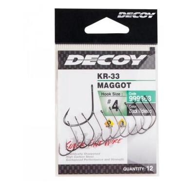 Гачок Decoy KR-33 Maggot 04 (12 шт/уп) (1562.05.44) фото №2