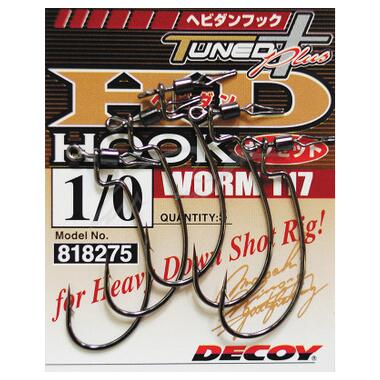 Гачок Decoy Worm117 HD Hook Offset 02 (5 шт/уп) (1562.08.01) фото №2