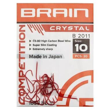 Гачок Brain fishing Crystal B2011 12 (20 шт/уп) Red (1858.80.30) фото №2