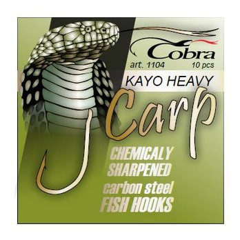 Крючки Cobra Carp Kayo Heavy C1104NSB-001 10 шт. фото №3
