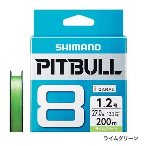 Шнур Shimano Pitbull 8PE 150m Lime Green PL-M58R (1.2 (27lb / 12.2kg)) фото №1