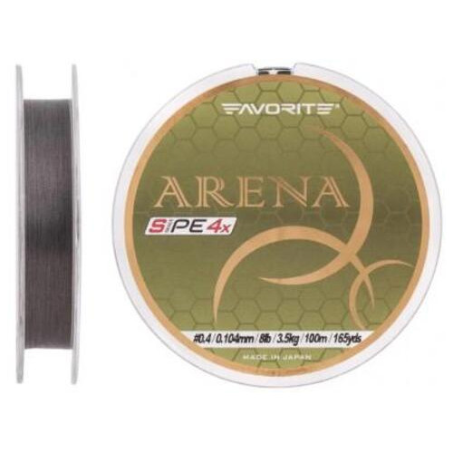 Шнур Favorite Arena PE 100m (silver gray) #0.4/0.104mm 8lb/3.5kg (1693.10.95) фото №1