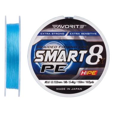 Шнур Favorite Smart PE 8x 150м 0.6/0.132mm 9lb/5.4kg Sky Blue (1693.10.71) фото №2