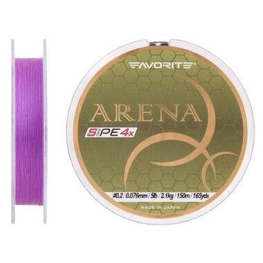 Шнур Favorite Arena PE 4x 150m 0.175/0.071mm 3.5lb/1.4kg Purple (1693.10.96) фото №2