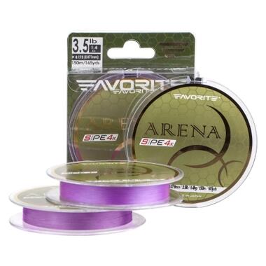 Шнур Favorite Arena PE 4x 150m 0.175/0.071mm 3.5lb/1.4kg Purple (1693.10.96) фото №1