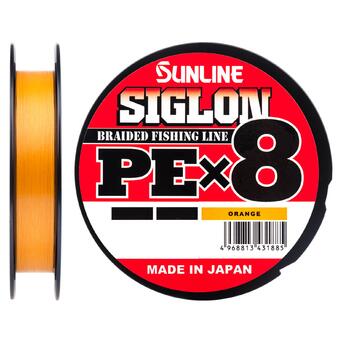 Шнур Sunline Siglon PE х8 150m Помаранчевий 0.5/0.121mm 8lb/3.3kg (1658-09-86) фото №1