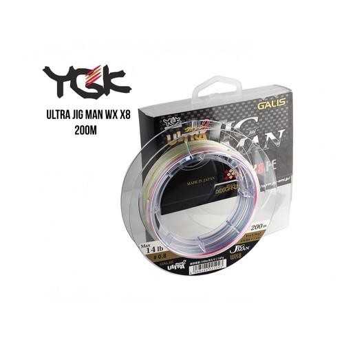 Шнур плетеный YGK Ultra Jig Man WX X8 200m (0.8 14lb / 6.35kg) фото №1