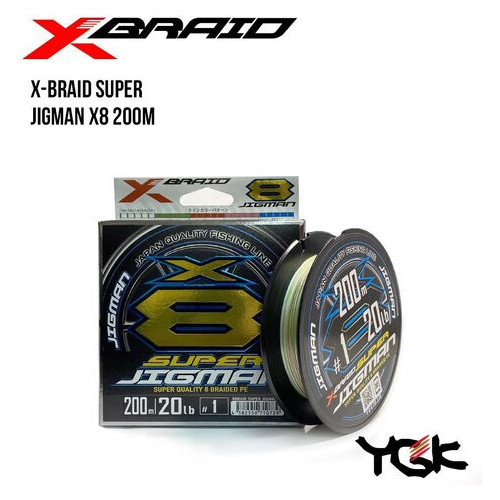 Шнур плетеный YGK X-Braid Super Jigman X8 200m (1.5 (30lb / 13.61kg)) фото №1