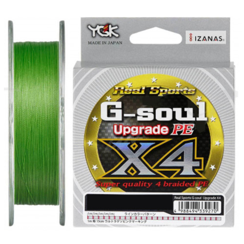 Шнур YGK G-Soul X4 Upgrade 200m 0.25/5lb Light Green (5545.01.09) фото №1