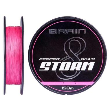 Шнур Brain fishing Storm 8X 150m 0.12mm 16lb/7.4kg Pink (1858.51.89) фото №1