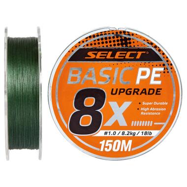 Шнур Select Basic PE 8x 150m Dark Green 0.6/0.10mm 12lb/5.5kg (1870.31.32) фото №1