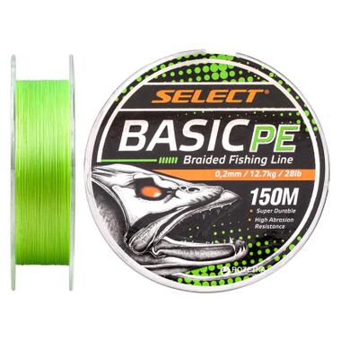Шнур Select Basic PE 150m Light Green 0.20mm 28lb/12.7kg (1870.18.17) фото №1