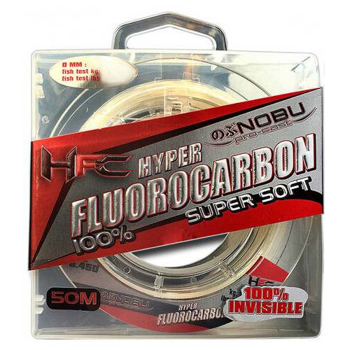 Флюорокарбон Lineaeffe FF NOBU HFC 50м 0.104мм 1.6 кг Прозрачный фото №1
