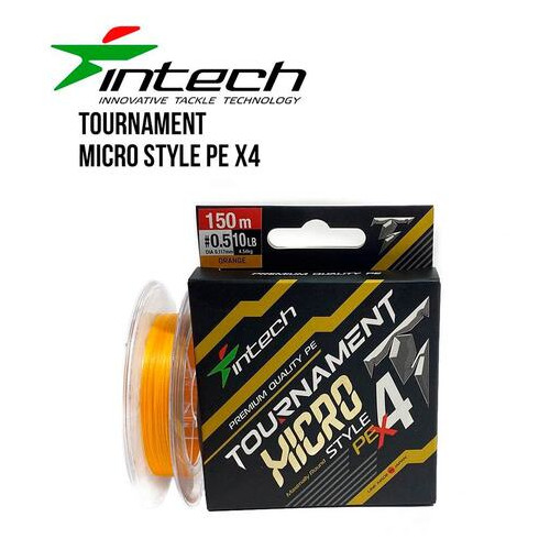 Шнур плетений Intech Tournament Micro Style PE X4 150m (0.175 (3.5lb / 1.58kg)) фото №1