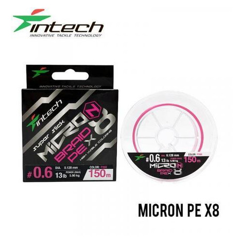 Шнур плетений Intech MicroN PE X8 150m (1.5 (31lb / 14.07kg)) фото №1