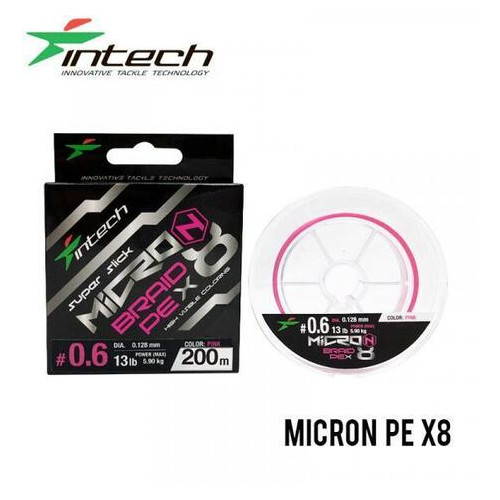 Шнур плетений Intech MicroN PE X8 200m (1.2 (25lb / 11.34kg)) фото №1