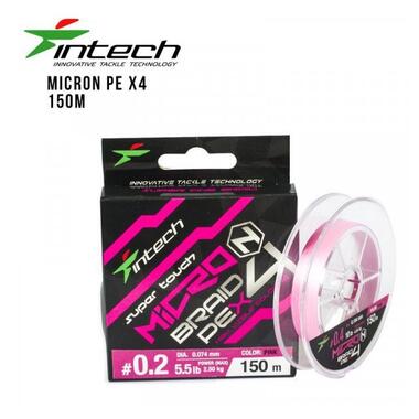 Шнур плетінь Intech MicroN PE X4 150m (0.15 (4.4lb/2.0kg)) фото №2
