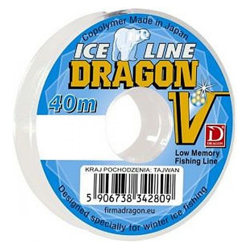 Леска зимняя Dragon V Ice Line 0.10 мм 40 м (PDF-34-15-010) фото №1