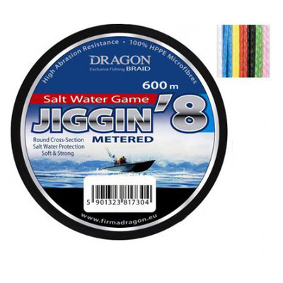 Шнур Dragon Salt Water Game Jiggin 8 600 м 0.35 мм (TDC-40-20-970) фото №1