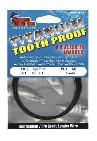Поводковый материал AFW Titanium Toothproof Blackoxide 10 м 15 lb фото №2