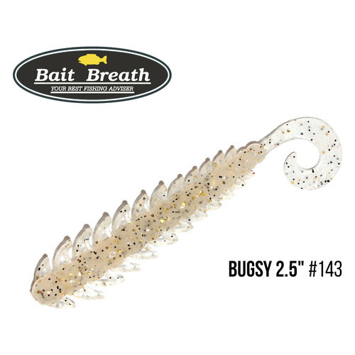 Приманка Bait Breath Bugsy 2.5 10шт (143 Clear/Black?Gold Flake) фото №1