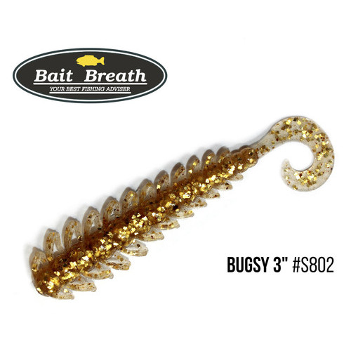 Bait Breath Bugsy 3 Rock Soul 11 шт (S802 Clear/Gold) фото №1