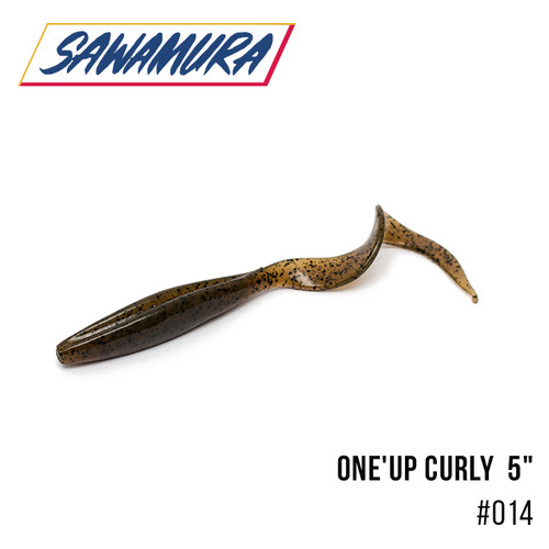 Твистер Sawamura OneUp Curly 5 (5 шт.) (014) фото №1